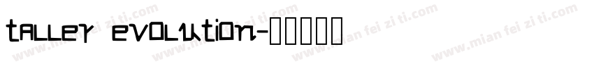 taller evolution字体转换